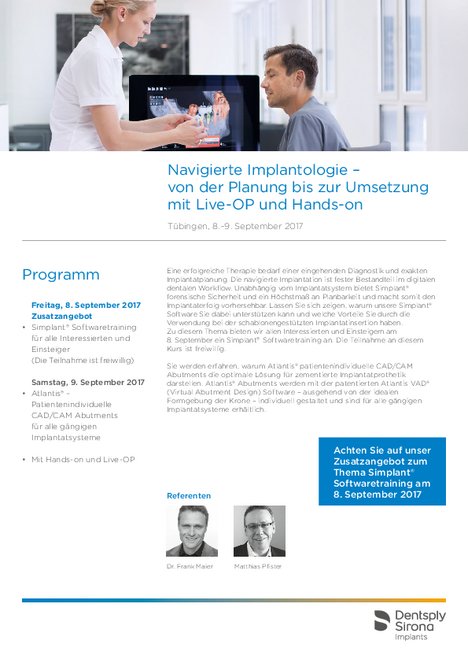 Zahngesundheit im Loretto Tübingen - Guided surgery
