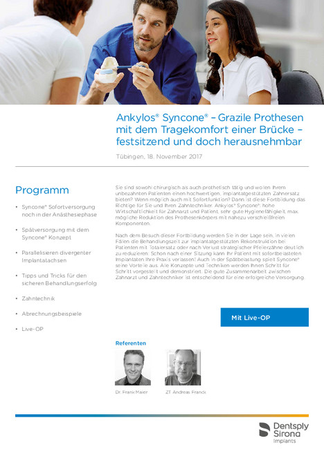 Zahngesundheit im Loretto Tübingen - SynCone