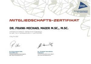Mitglied der Deutschen Gesellschaft für Implantologie